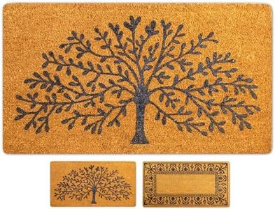 LUA VIKA Tapis Entree Interieur et Exterieur, paillasson antiderapant et Absorbant, paillassons pour entrée en Fibre de Coco, Tapis Original de Porte, 40x70 cm (Tree of Life)