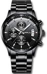 CRRJU Men's Black Watch Fashion Bus