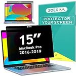 Magnetic Privacy Screen for MacBook Pro 15 Inch (2016-2019), Anti Blue Light Glare Mac Screen Protector, Removable Laptop Privacy Filter Compatible for Apple MacBook Pro 15 (Model: A1707, A1990)