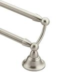 Moen DN6822BN 24-Inch Inspirations Double Towel Bar (Brushed Nickel)