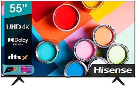 Hisense 55" UHD 4K 2022 55A6FG, Smart TV VIDAA 5.0, HDR Dolby Vision, IPS, Controlli vocali Alexa / Google Assistant, Tuner DVB-T2/S2 HEVC 10, lativù 4K