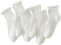 Hstyle Ruffle Socks Women, Ruffle T