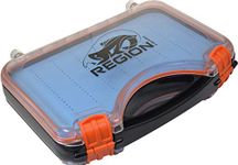 Region Fishing Extra Large Double Sided Water Proof Boat Fly Box with Handle - 424 Slots - Holds Streamers to Nymphs