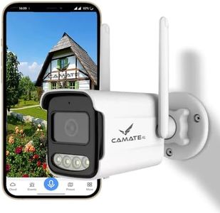 Camate Titan 3MP 4G Sim Based Wireless Outdoor Bullet CCTV Camera for Home, Office, Remote Area and contruction site | Waterproof | Two-Way Talk | Supports 256 GB SD Card