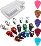 RUNCCI-YUN 20pcs Finger Pick Thumb Pick Set Guitar Picks，Stainless Steel Thumb Picks， Best for Fingerstyle Acoustic Guitar, Banjo or Ukulele