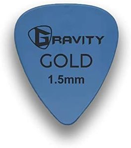 Gravity Picks Premium PEEK Guitar Picks - 1.50mm Gold Blue - 12 Pack (GP60BL)