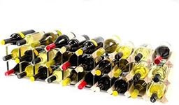 Classic 20/30 Bottle Cupboard top Pine Wood and galvanised Metal Wine Rack Ready Assembled
