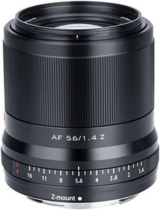 VILTROX 56mm F1.4 STM Z Mount Lens,Auto Focus Large Aperture APS-C Prime Portrait Lens for Nikon Z mount camera Z5 Z50 Z6 Z6II Z7 Z7II Zfc