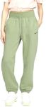 Nike Sportswear Phoenix Fleece Women's High-Waisted Oversized Sweatpants DQ5887-010, Oil Green/Black, X-Large