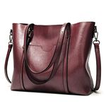 Pahajim Women PU Leather Purses and Handbags Tote Bag Bucket Purses Business Handbags Top Handle Satchel Handbags for Women