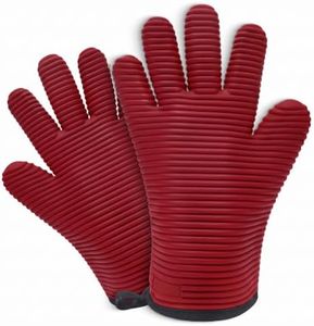 Stripes Gloves - Royal Red