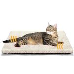 Cat Beds for Indoor Cats Self Heating Cat Mat Blanket Washable with Removable Cover Self Warming Puppy Pad Heated Cat Bed Dog Mattress Warm for Small Pets Ease Arthritis 61x45cm