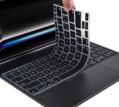 CaseBuy Keyboard Cover Ultra Thin for 2024 Apple iPad Pro 13-inch M4 Chip with Magic Keyboard, iPad Pro 13" Keyboard Protective Skin Accessories -Black