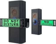 Do Not Disturb Doorbell Cover Sign, No Tools Required, Fits Over any Push Button or Video Doorbell