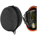 GEEKRIA Shield Headphones Case Compatible with Howard Leight Impact Sport, Impact Pro, Walker's Digital Razor PRO, Slim X-TRM, Slim Earmuffs, Replacement Hard Shell Travel Carrying Bag (Dark Grey)