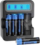 Rechargeable Batteries AA with LCD 