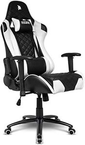 EMPIRE GAMING – Racing 700 Chaise Gamer Fauteuil de Bureau – Pied Métallique – Siège Rembourré et Long – Dossier Inclinable - Accoudoirs 2D - Coussins Lombaires et Nuque
