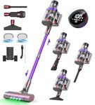 ONSEEN Cordless Vacuum Cleaner 580W/45Kpa, Stick Rechargeable Vacuum Cleaner Up to 65-Mins Runtime, 8 in 1 Vacuum Cleaner with OLED Touch Screen for Home/Pet Hair/Carpet/Hard Floor/Car Cleaning