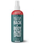 TreeActiv Body Acne Treatment Spray 4 oz, 2% Salicylic Acid Spray, Back Acne Spray, Tea Tree Oil Spray with Aloe Vera, Body Acne Spray, Back Acne Solution, Butt Acne Clearing Treatment, 1000+ UsesQ