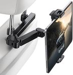 Lamicall Car Headrest Tablet Holder - [Extension Arm] 2024 Adjustable Tablet Car Mount for Back Seat, Road Trip Essentials for Kids, for 4.7-11" Tablet Like iPad Pro, Air, Mini, Galaxy, Fire, Black