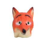 Red Fox Animal Head Latex Mask Dress Up Halloween Costume Party Mask Cosplay