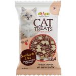 All4pets Cat Treats Sandwich Dice Chicken Cod Fish Flavour-50gm