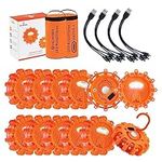 DK-WINER LED Road Flares 6Pack Road