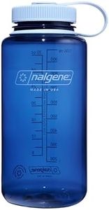Nalgene 32 oz Wide Mouth Water Bottle | BPA-Free, Durable & Leak Proof, Lightweight Bottle for Hiking & Gym, Work & Travel, Indigo