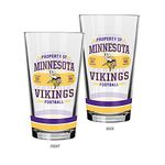 The Sports Vault by Inglasco NFL Minnesota Vikings "Property of" Mixing Glass, 2-Pack