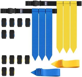 MIUONO Flag Football Belts for Youth Adult and Kids, Triple Flag Football Set, 14 players