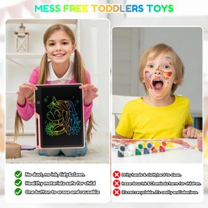 POPERFUN 13-Inch LCD Writing Tablet – Pink Electronic Drawing Pad