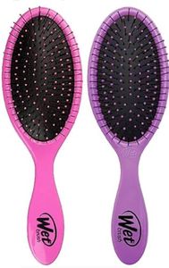 Wet Brush 2 Piece Original Detangler Hair Brush, Pink and Purple