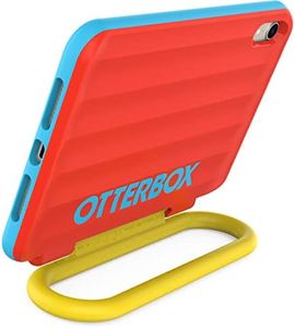 OtterBox Made for Kids Case for iPad Mini (A17) and iPad Mini (6th gen) - Hearts and Crafts (Red), Easy Installation and Removal, Grab and Go Handle, Easy Cleaning, Durable