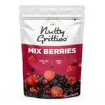 Nutty Gritties Premium Mix Berries 200g - Dried Cranberries, Blueberries, Strawberries, Black Currants | Antioxidant Rich | Healthy Snack for Kids and Adults