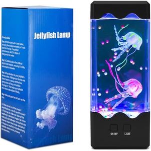 Jellyfish Lamp - 7 Color Changing Light, 5 Brightness Levels, Aquarium Fish Decor, Children's & Adults Gift