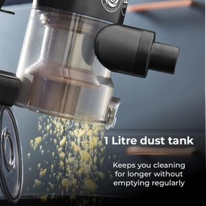 Tower Pro 3-in-1 Corded Vacuum Cleaner – Cyclonic Suction, HEPA Filter, Black/Rose Gold