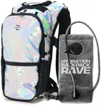RaveRunner® Anti-Theft Hydration Backpack | Rave Hydration Pack, Festival Water Bag, Hydropack Rave, Hydration Pack EDC (Holographic)