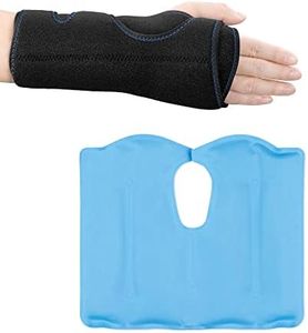 Navaris Wrist Gel Pack Wrap - Hot or Cold Ice Pack Heat Pack - Reusable Compress Pad Support Sleeve for Wrists - Warm in Microwave or Cool in Freezer