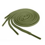 Lacestar Round Boots Shoelace, 4mm Diameter Outdoor Work & Hiking Boots Shoe Laces, Premium Round Shoelaces for Trainers Shoes (Khaki Green 120cm)