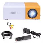 YG-300 Pro Mini Projector for Home Theater: 4K 1080P Video, USB & Remote Control Compatible with Smartphone/Tablet/Laptop/TV Stick/USB Drive