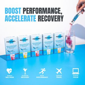 Revival Electrolyte Powder 6-Pack – Mojito Flavour Hydration Drink