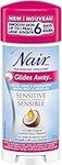 Nair Glides Away Sensitive Formula Hair Remover for Bikini, Arms & Underarms with 100% Natural Coconut Oil plus Vitamin E, 93-g