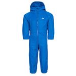 Trespass Button Waterproof Rain Suit with Hood - Blue, 6/12