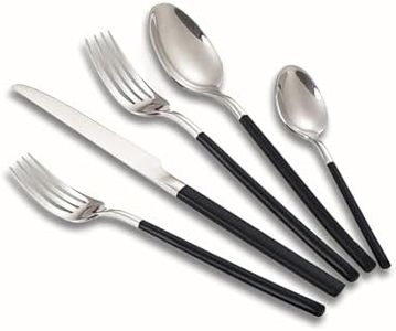 Silverware Set of 60 Pieces, 304 Stainless Steel Golden Cutlery Set, Serves 12 People (Silver 90pcs)