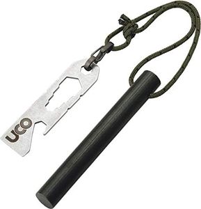 UCO Titan Fire Striker Ferro Rod Fire Starting Survival Tool with Tether and Multitool, 20,000+ Strikes