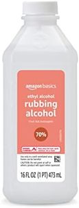 Amazon Basics 70% Ethyl Rubbing Alcohol First Aid Antiseptic, Unscented, 16 Fluid Ounces (Previously Solimo)