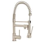 Cooke & Lewis BILBROUGH Brushed Nickel Effect Side Lever Spring Neck & SPOUT TAP