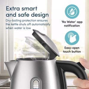 Alexa Smart Kettle 1.7L – Silver Electric WiFi Enabled