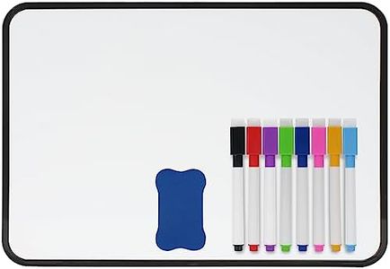 Mini Magnetic Whiteboard, 30x40cm Small Whiteboard, A3 Desktop Dry Erase Board, Portable Double-Sided Dry Erase Board for Drawing in School & Home