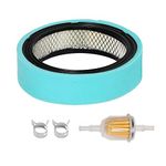 HIFROM Replace Air Filter Pre Cleaner Fuel Filter Clamp Replacement for Onan 140-2628 140-1228 140-2522 140-2628-01 Toro NN10774 John Deere AM106953 HE140-2628 Lawn Mower Air Cleaner (1 Set)